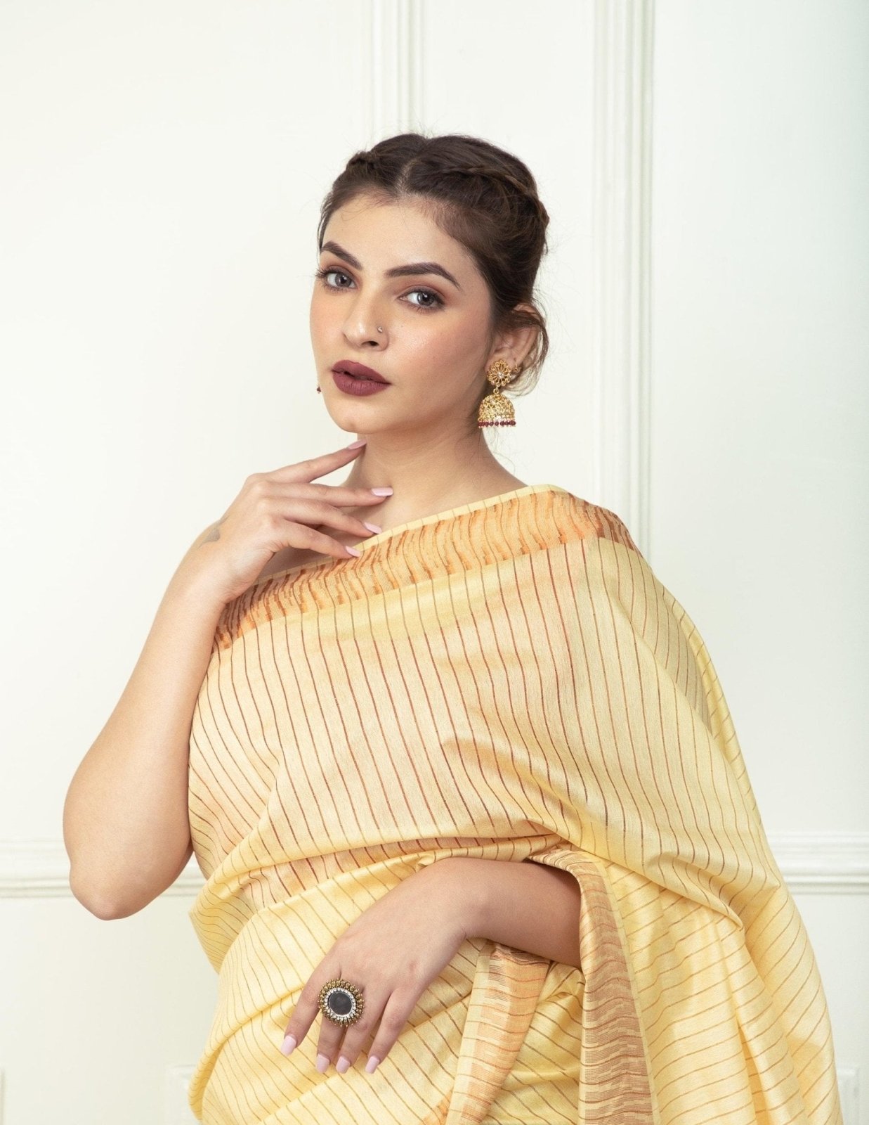 PRIMROSE | Katan Silk | Indidha Saree