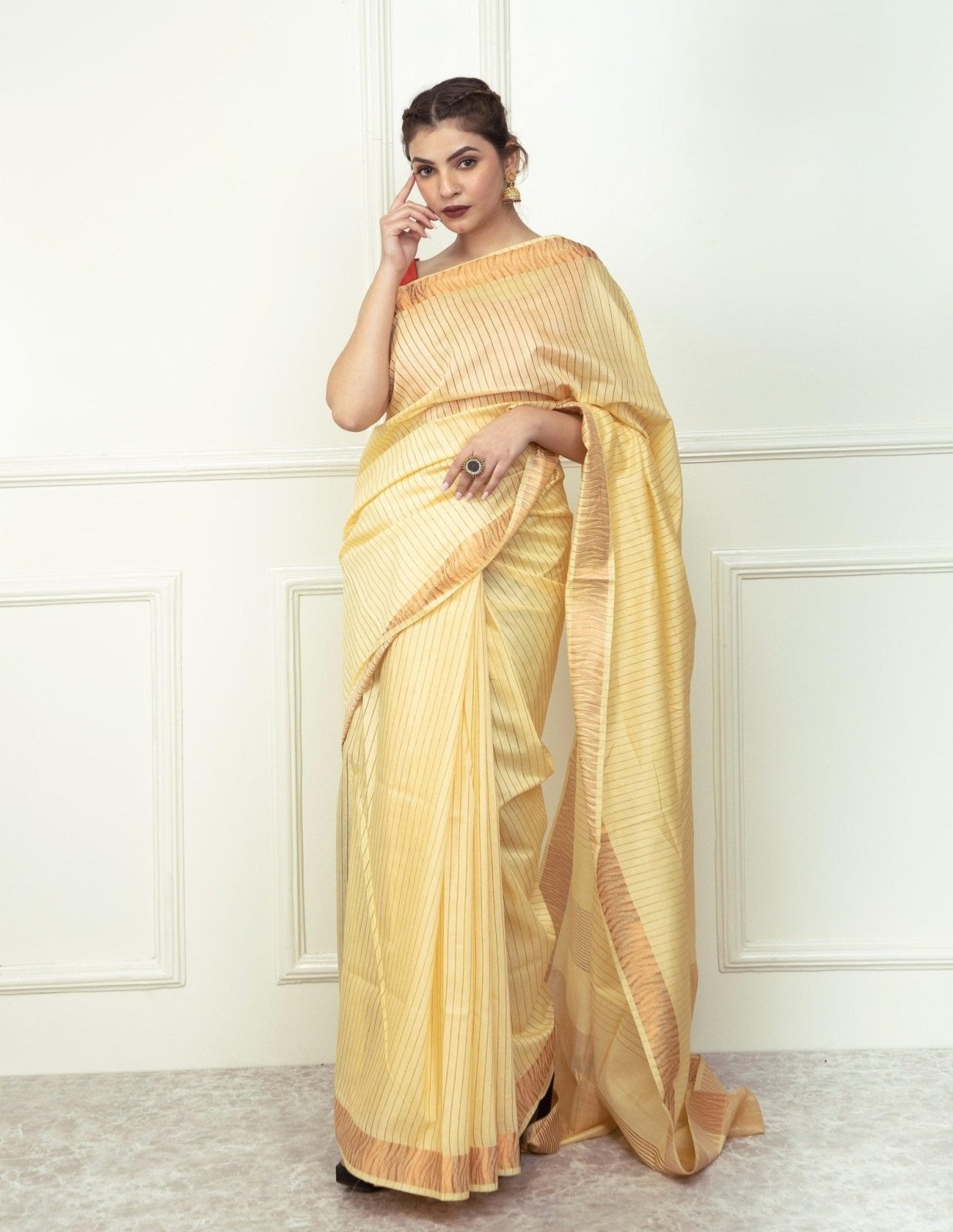 PRIMROSE | Katan Silk | Indidha Saree
