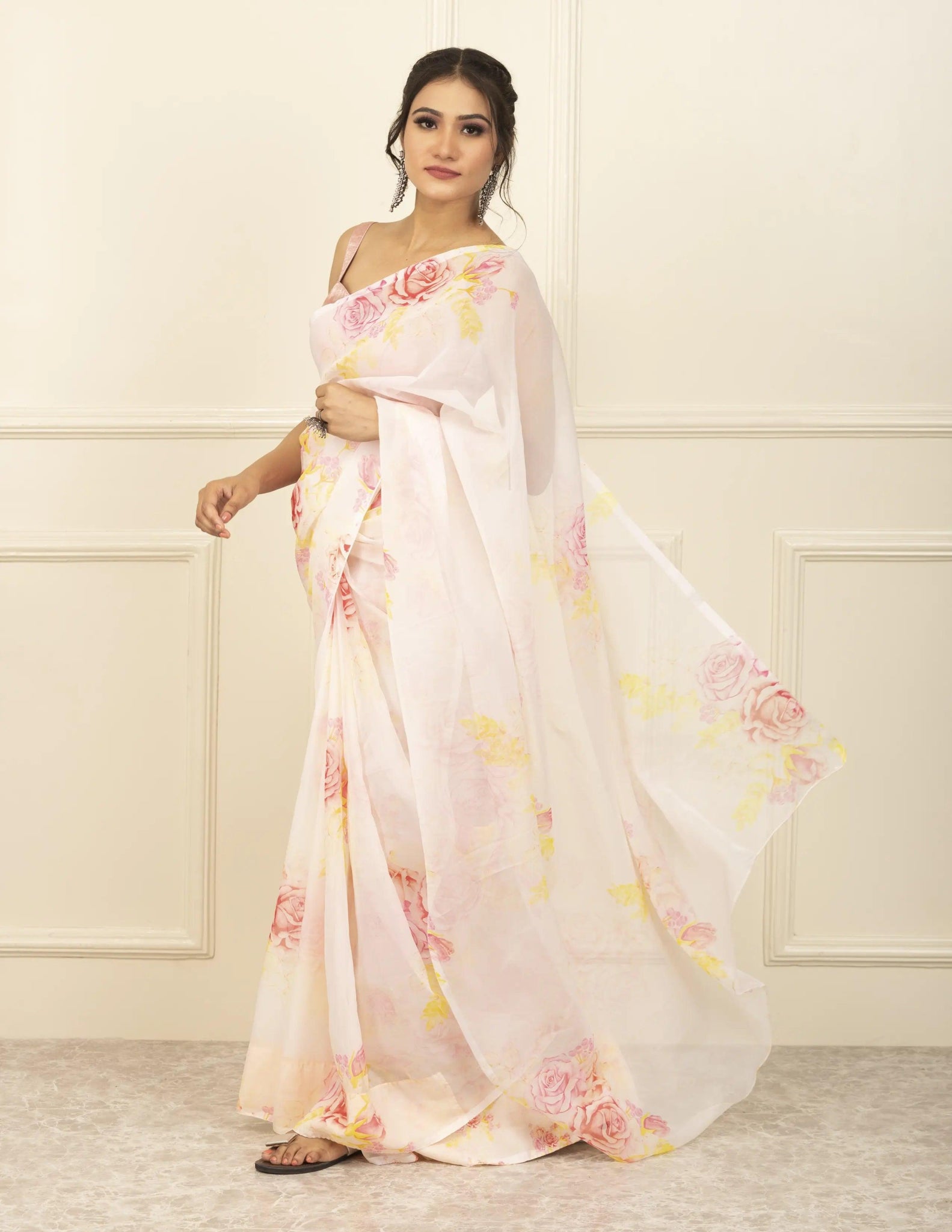 ROSEBERRY | Organza | Indidha Saree
