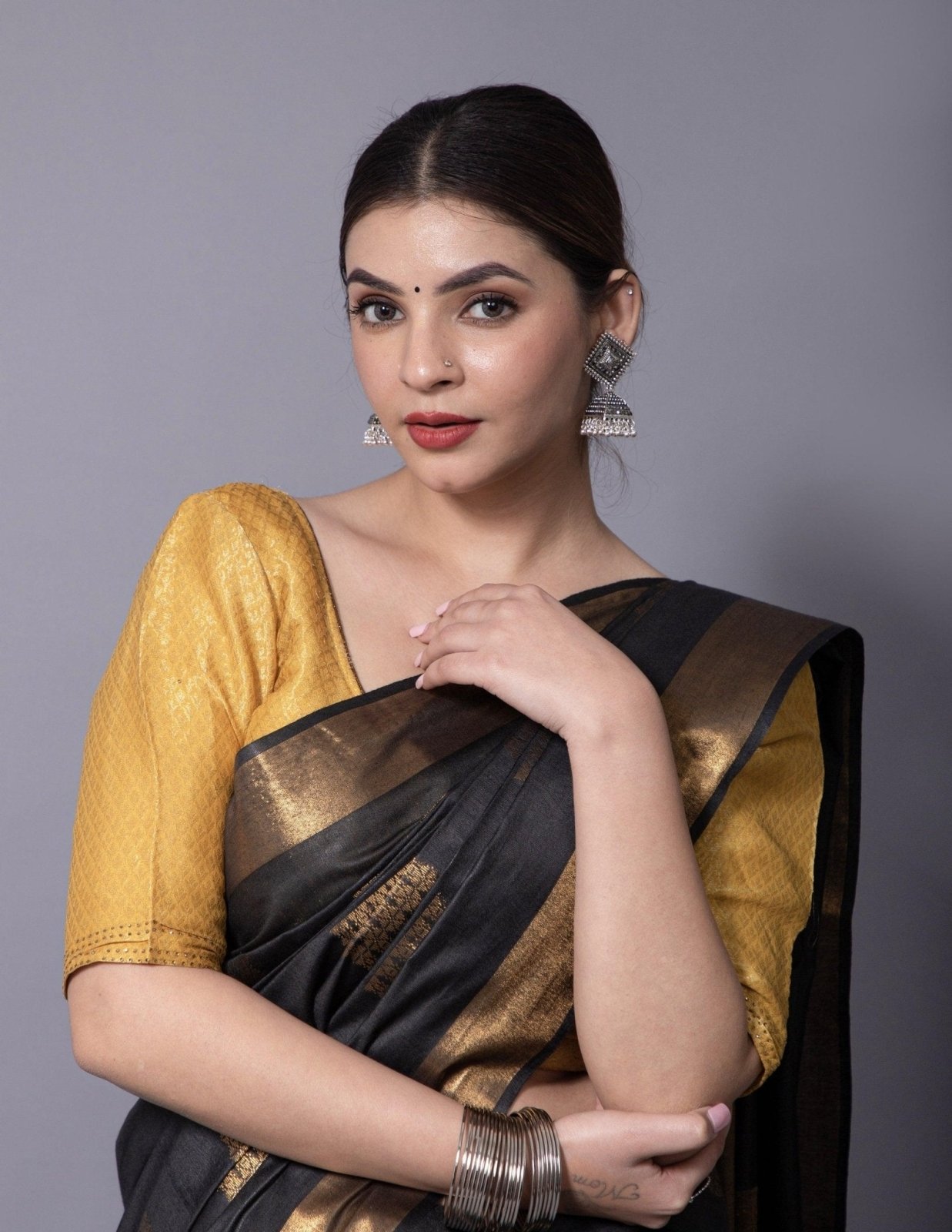 ZARBA | Katan Silk | Indidha Saree