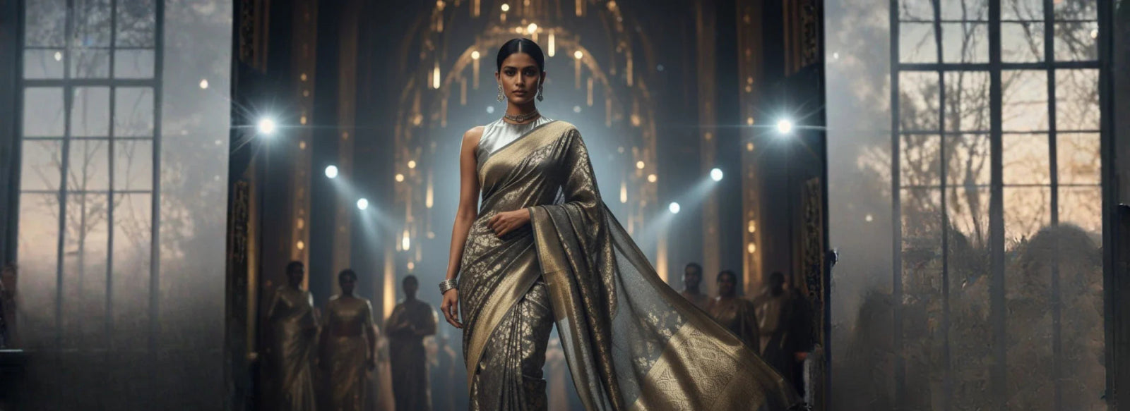 10 Metallic Saree Looks to Shine at Every Celebration