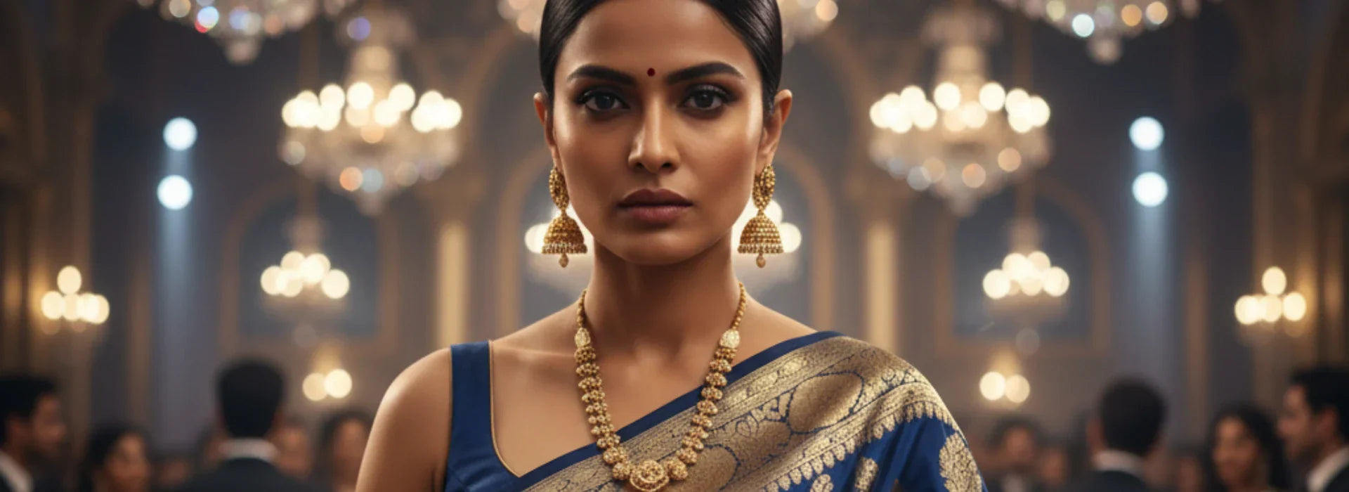11 Elegant Blue Saree Looks for Festive and Party Wear