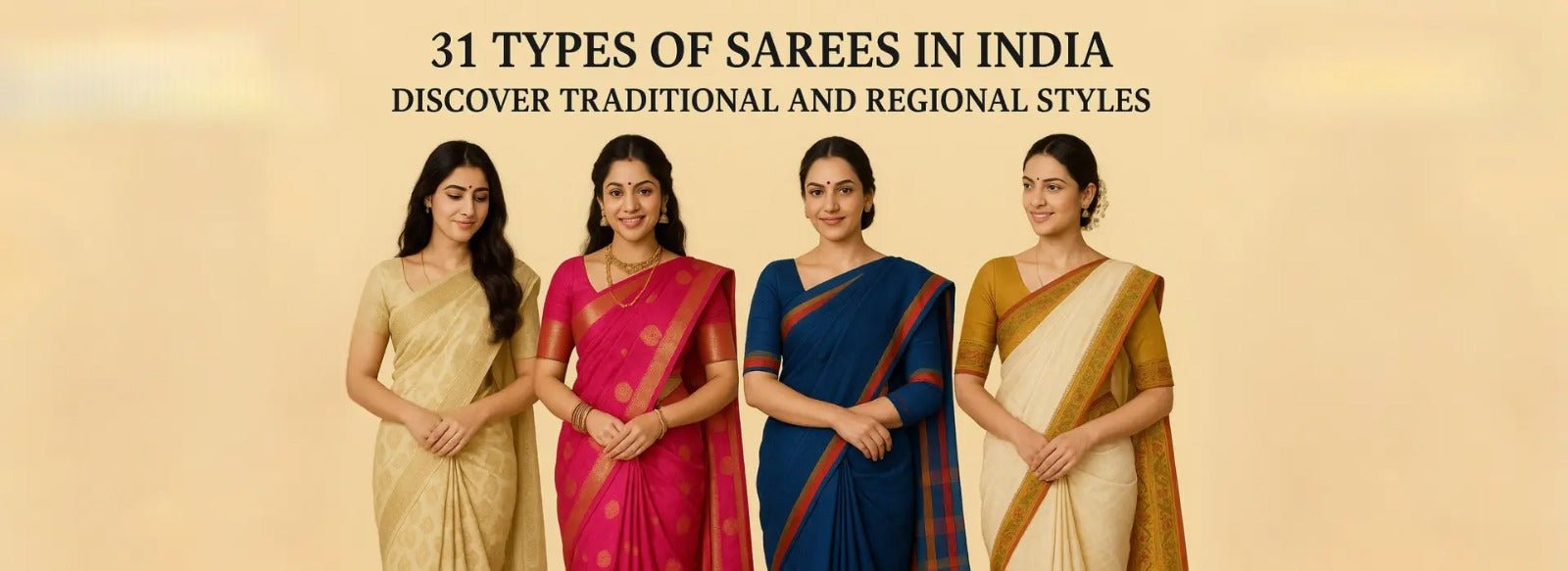 31 Types of Sarees in India: Discover Traditional and Regional Styles