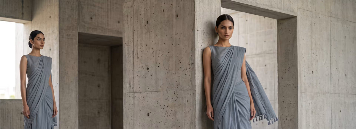 Sky Blue Cotton Saree: How to Style It