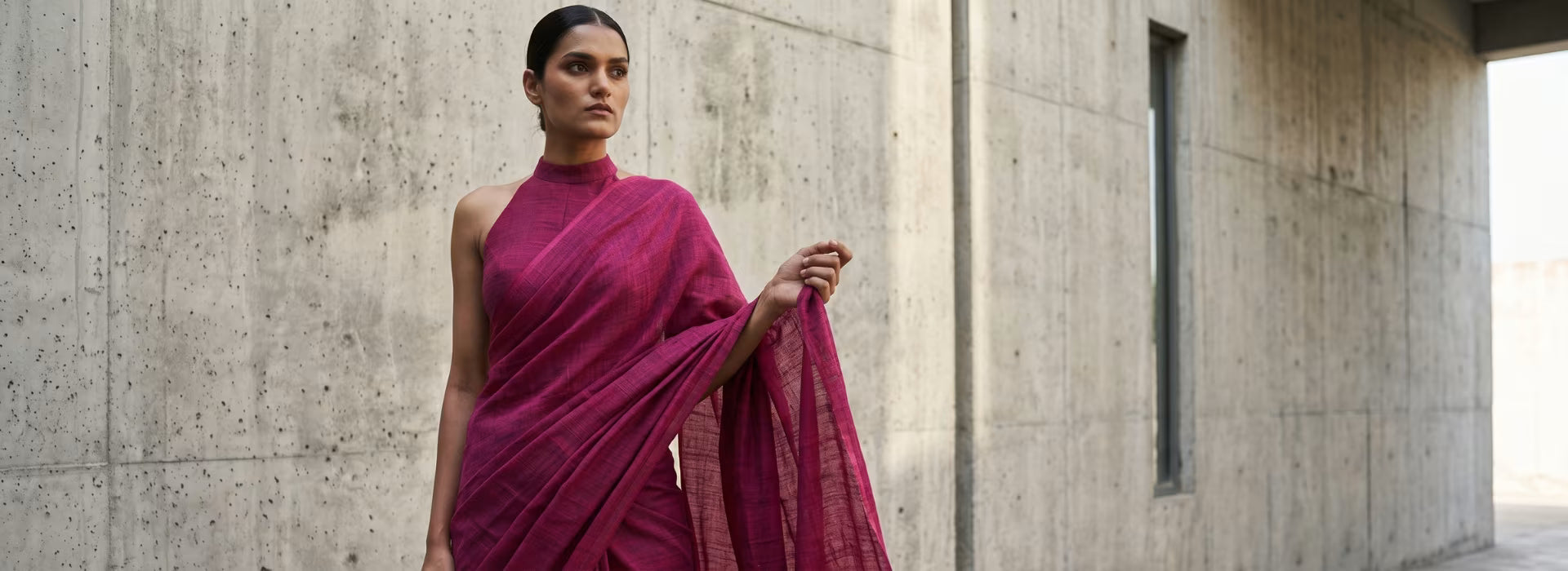 How to Drape a Slub Cotton Saree for a Casual Everyday Look
