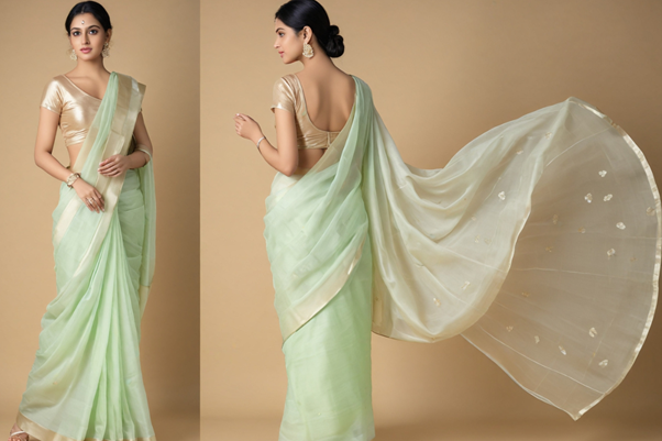 Beyond Sequins: How Organza Sarees Redefine Glamour for the Modern Diva