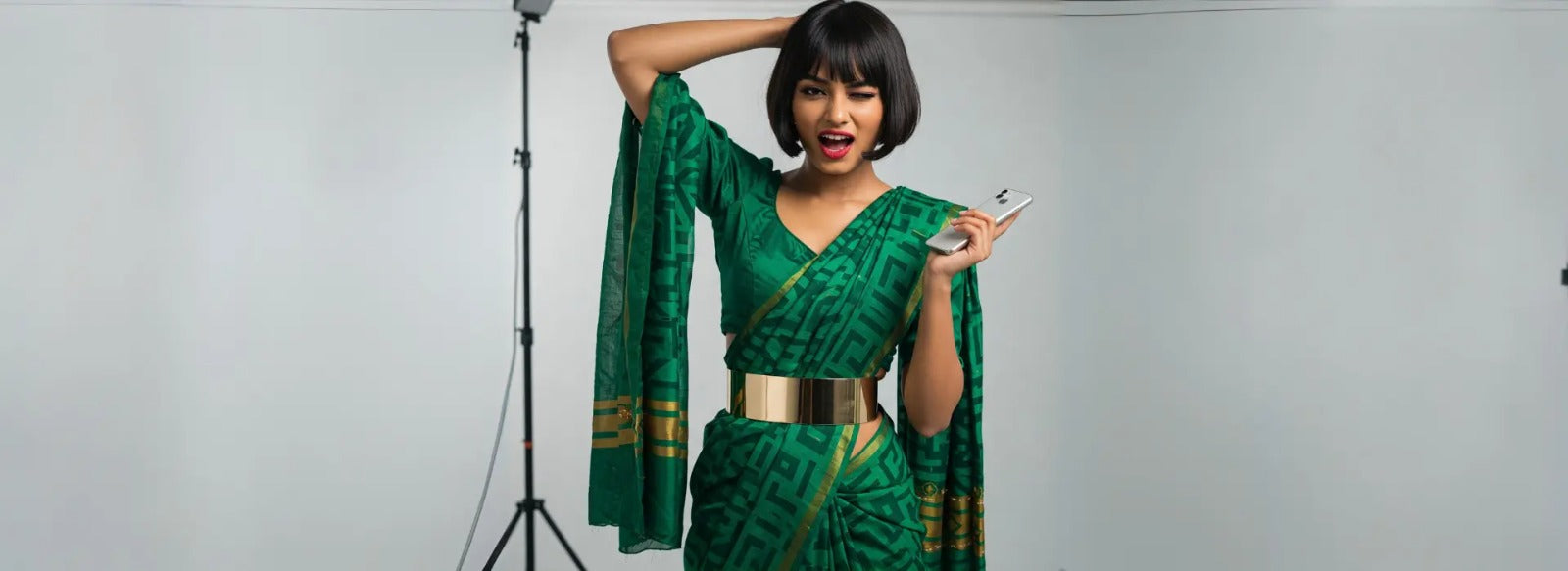 How to Wear a Saree with a Belt for a Contemporary Look.