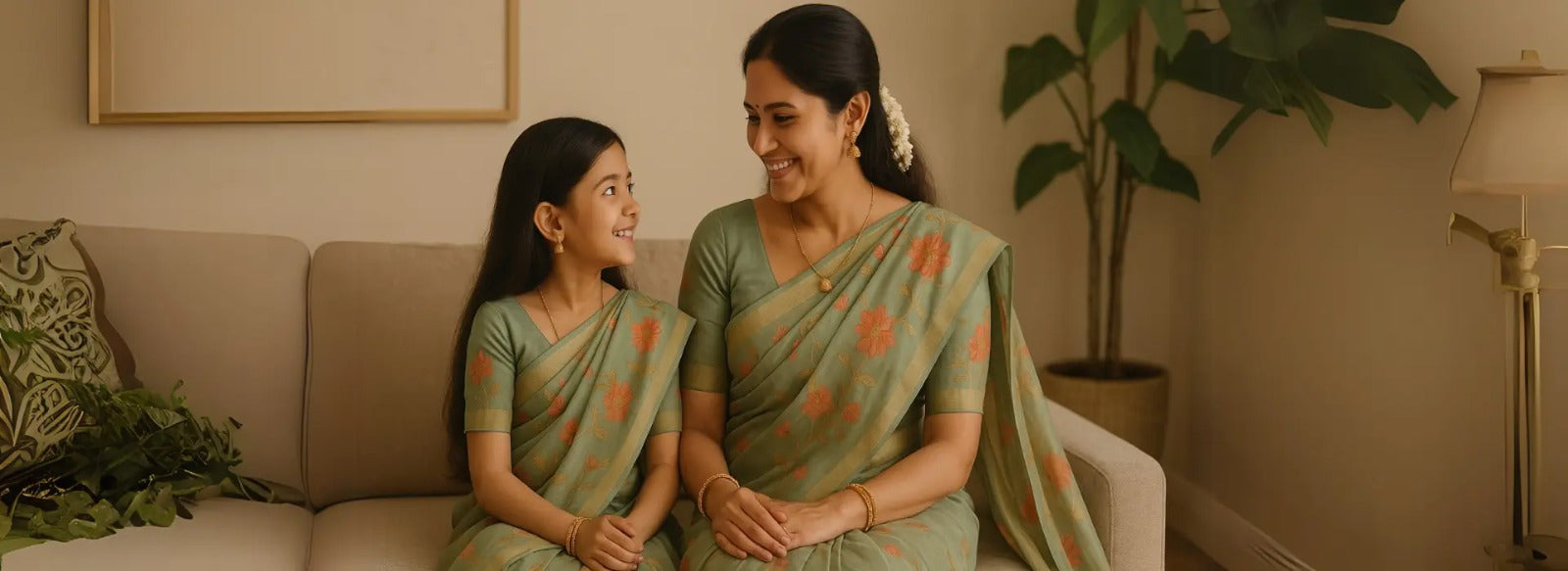 Mother-Daughter Saree Twinning Ideas for a Memorable Mother's Day.