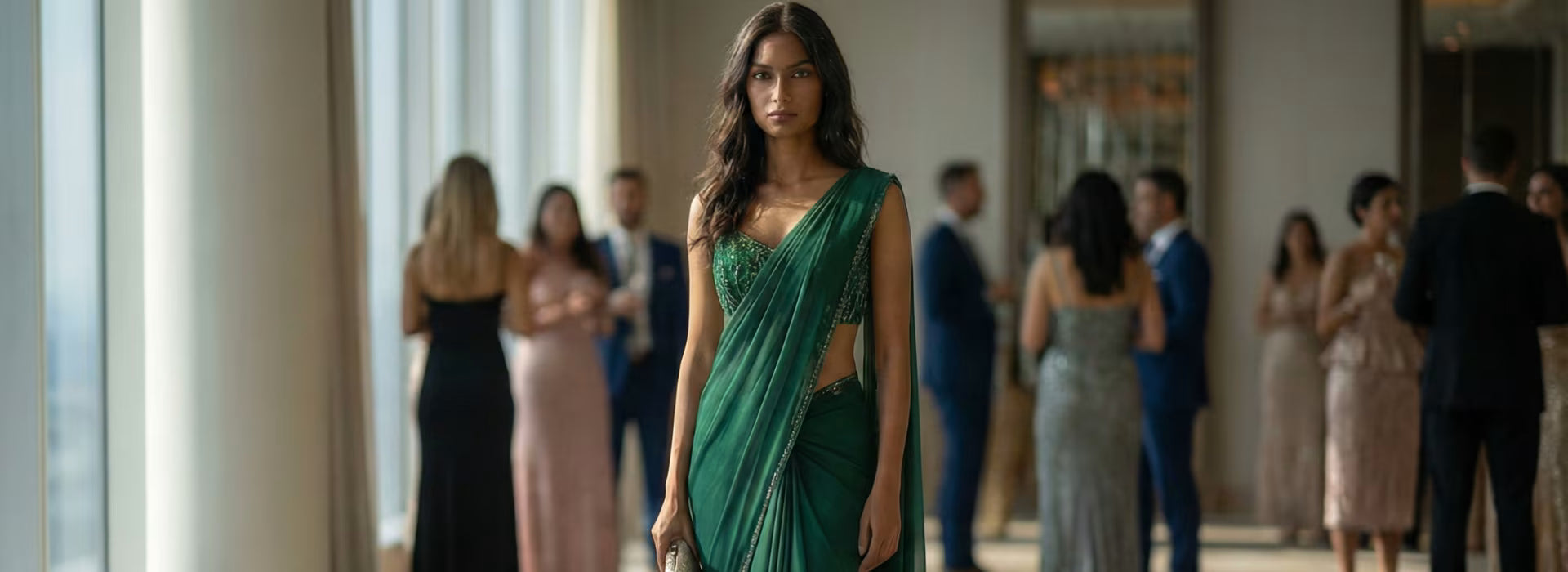 Cocktail Saree for Women | Stylish Party & Evening Wear Sarees