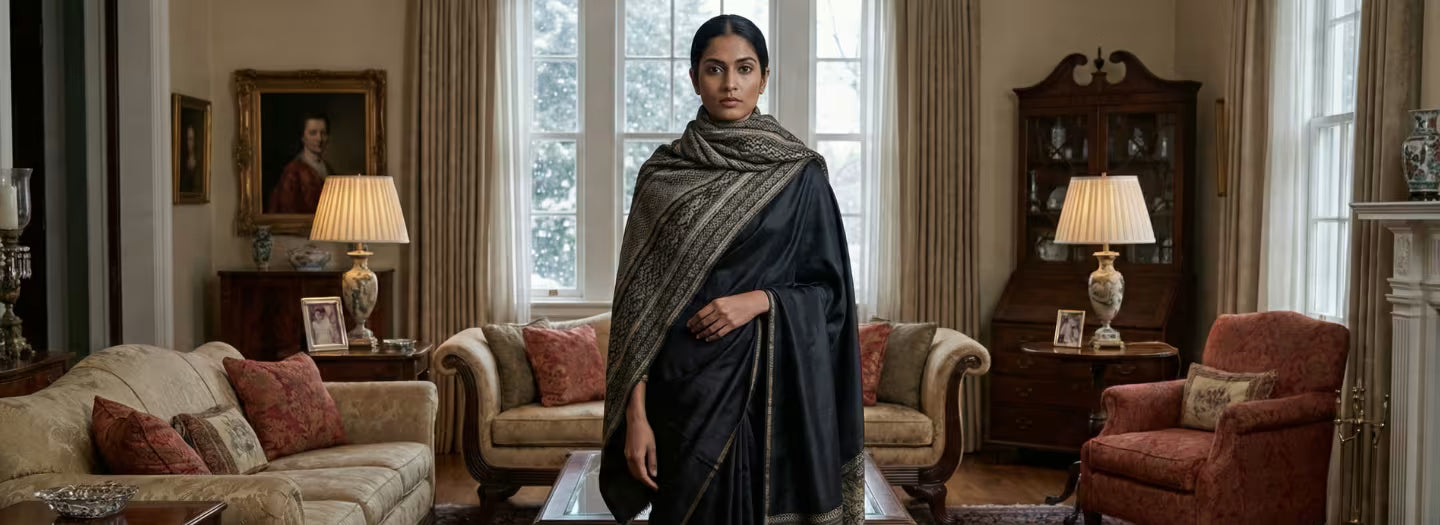 Create Elegant Winter Saree Looks Using These Shawl Draping Hacks