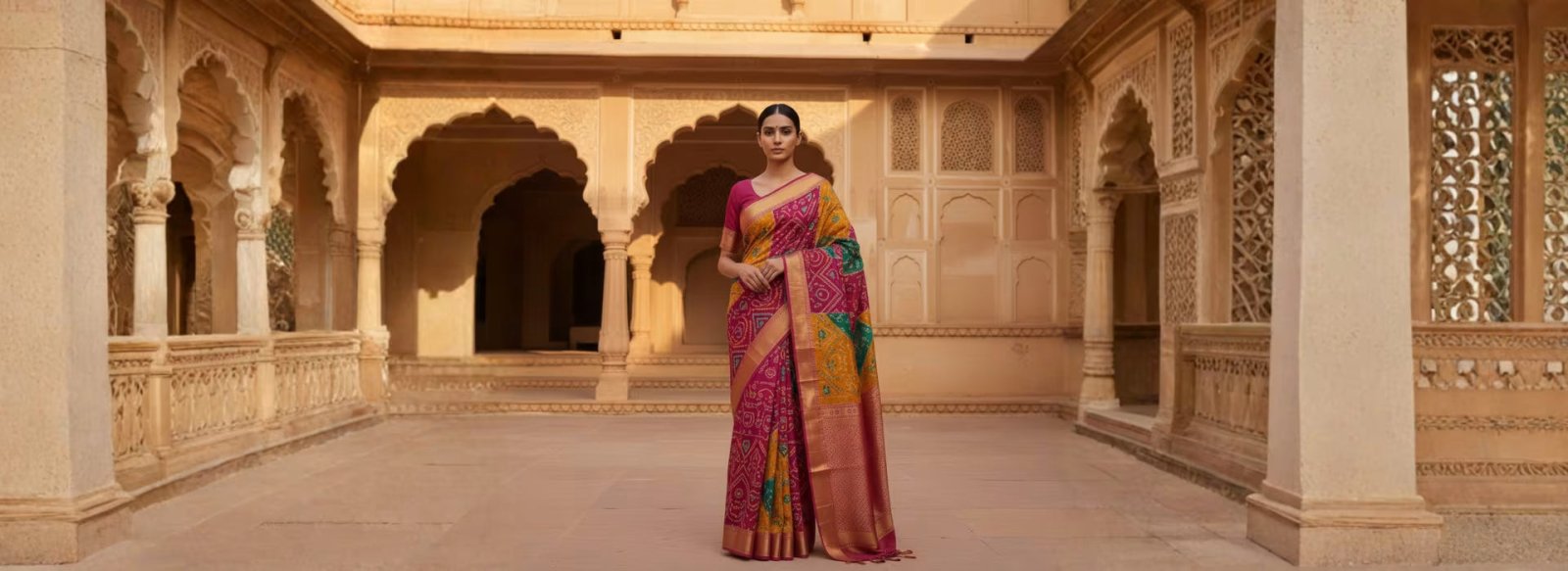 Bandhani Sarees – The Vibrant Tie-Dye Tradition of Rajasthan & Gujarat