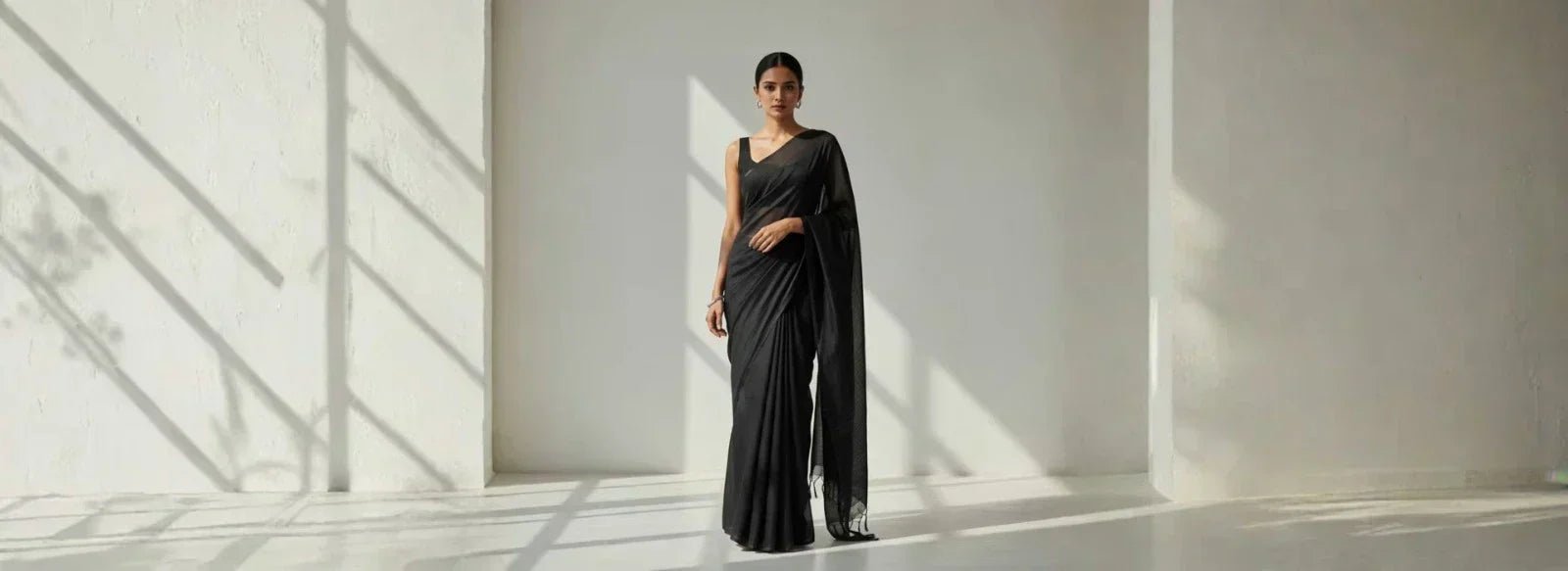 Comfort with Class: Why the Black Mul Cotton Saree Is a Must-Have Staple