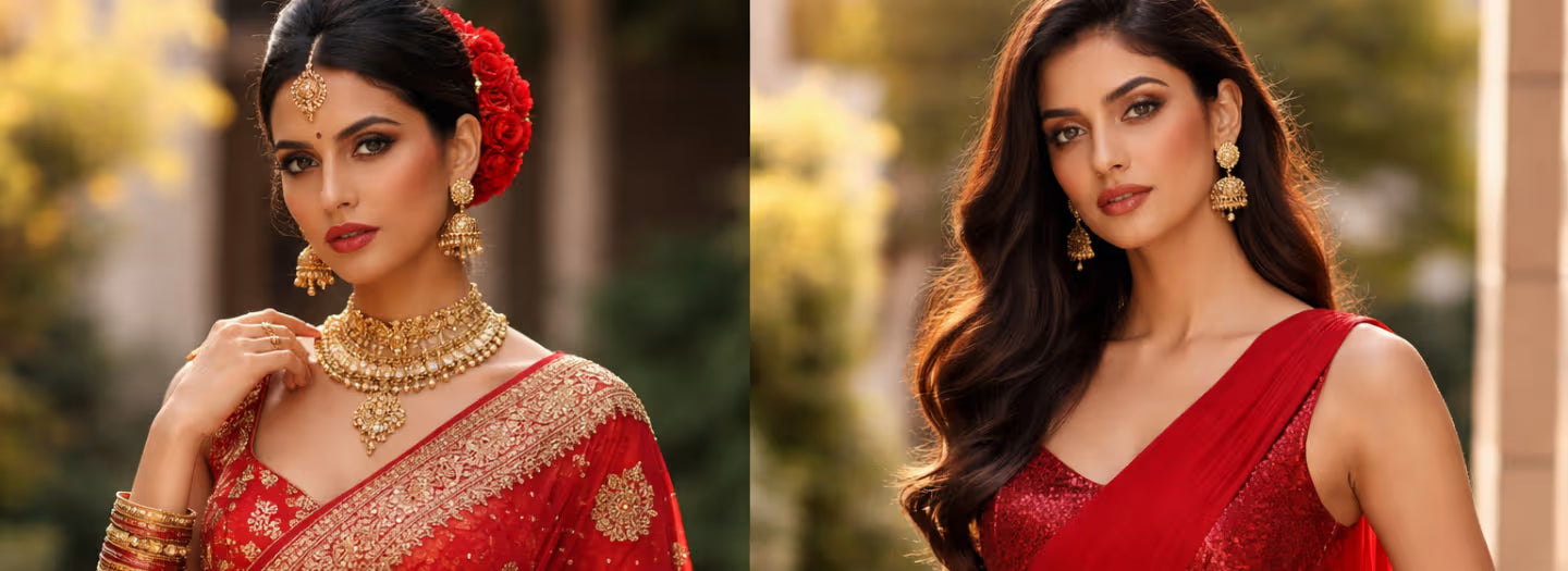 Red Saree Styling: From Bridal Elegance to Modern Festive Glam