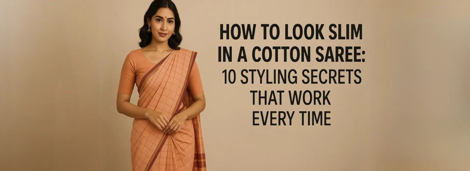 How to Look Slim in a Cotton Saree: 10 Styling Secrets That Work Every Time .