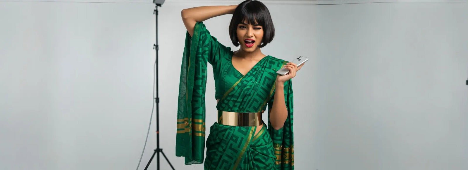 How to Wear a Saree with a Belt for a Contemporary Look.
