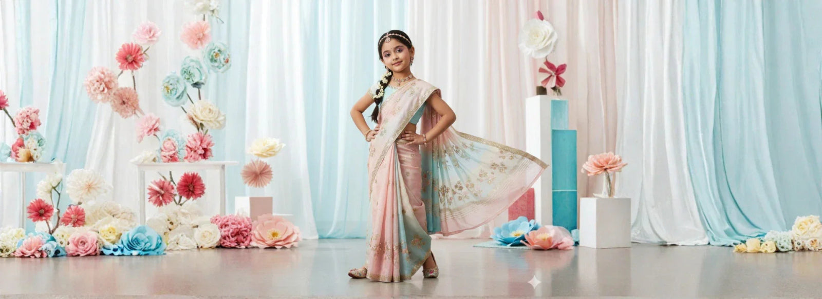 Mini Diva Guide: Saree Styles for Little Girls with Big Dreams