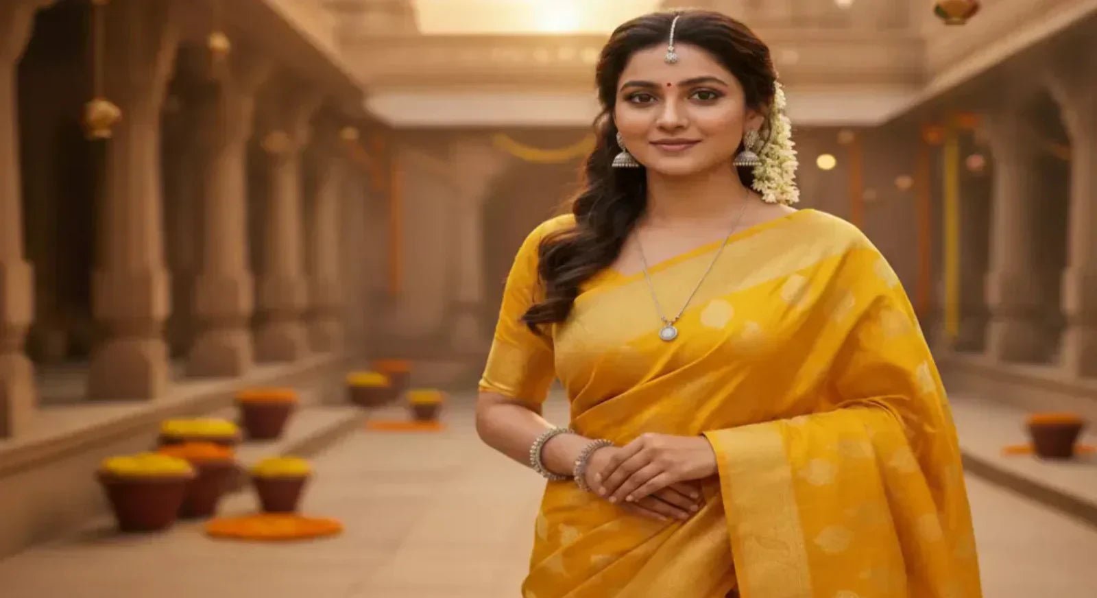 Navratri Day 4 Style Guide: Shine Bright in Yellow Sarees.