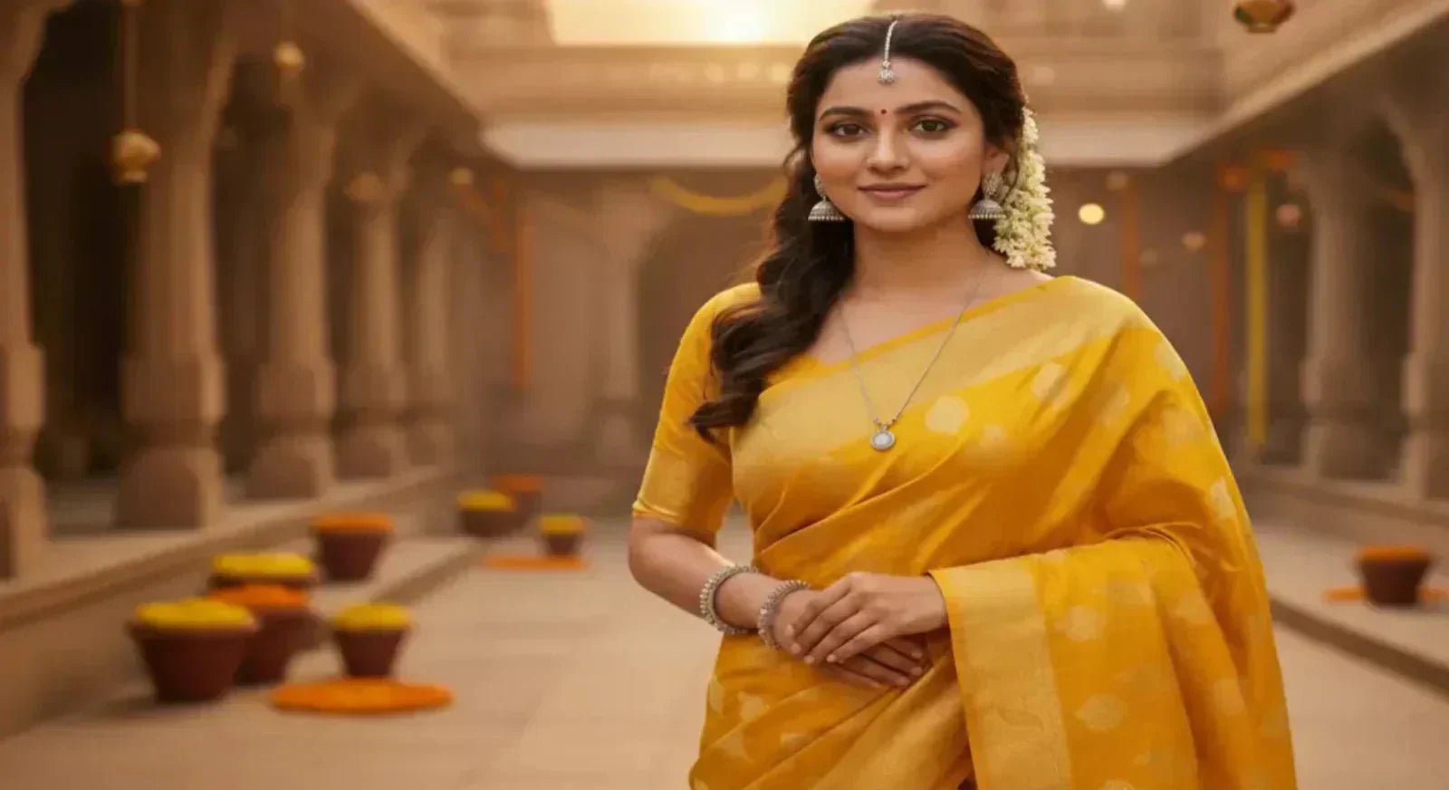 Navratri Day 4 Style Guide: Shine Bright in Yellow Sarees.