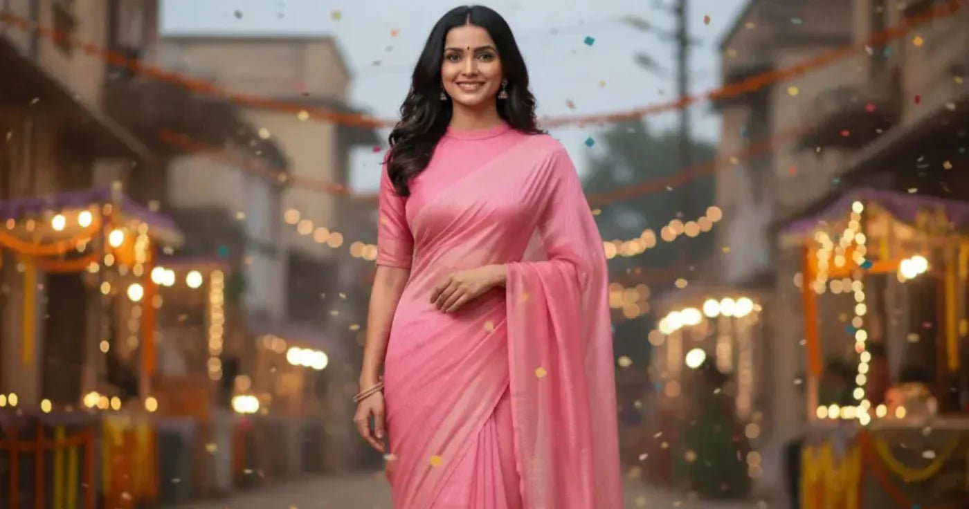 Navratri Day 9 Style Guide: Celebrate in Pink Sarees.
