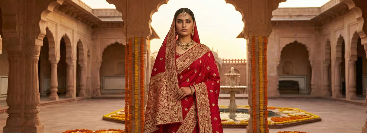 Red Saree Power Codes: Choosing the Most Commanding Red Wedding Saree