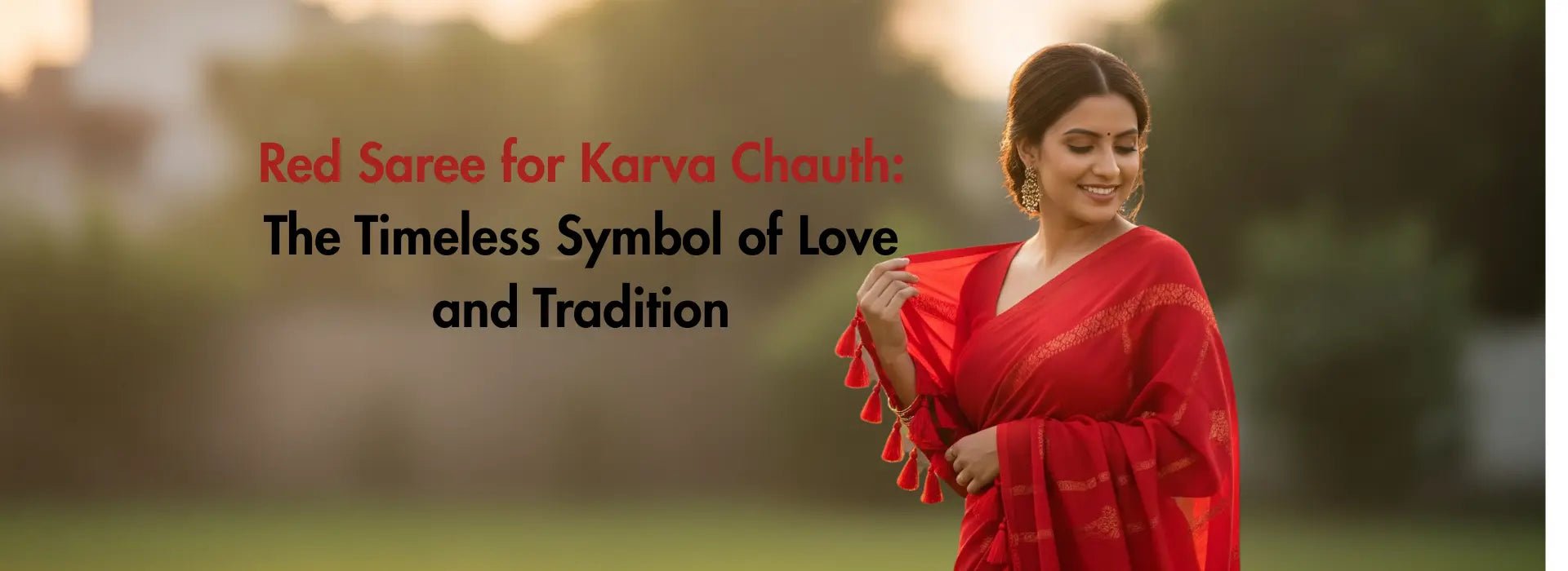 Red Saree for Karva Chauth: The Timeless Symbol of Love and Tradition