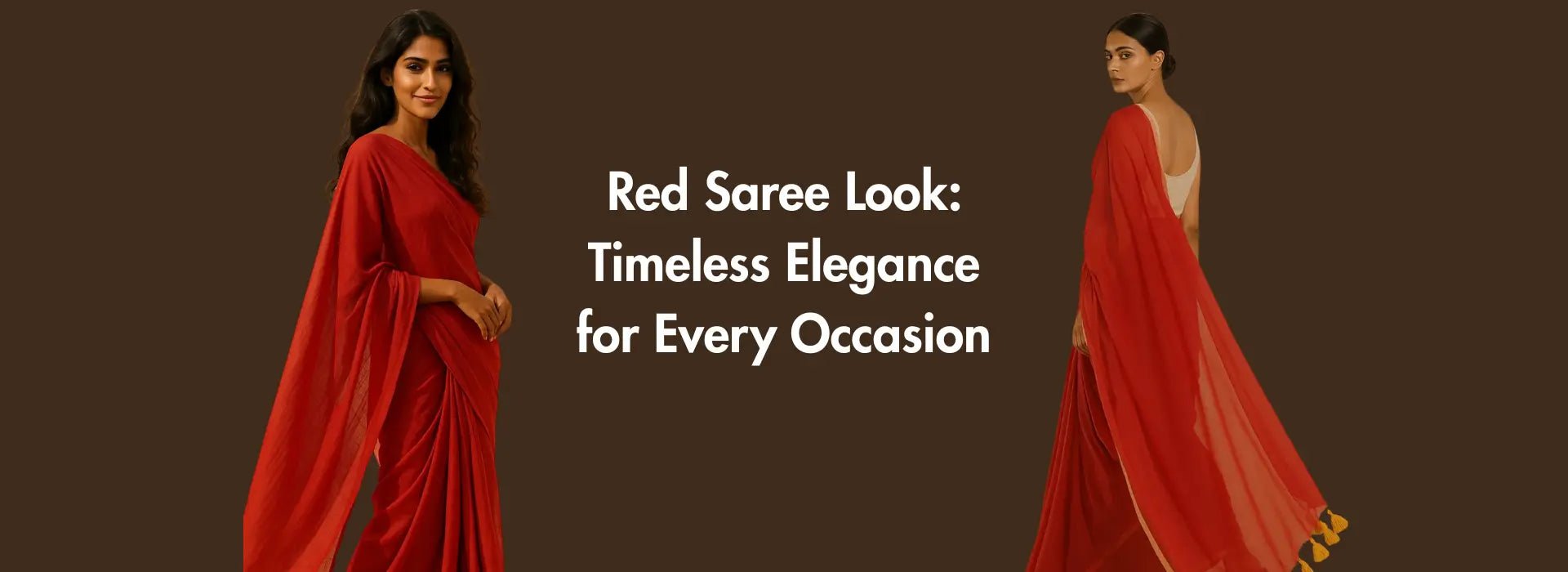 Red Saree Look: Timeless Elegance for Every Occasion.