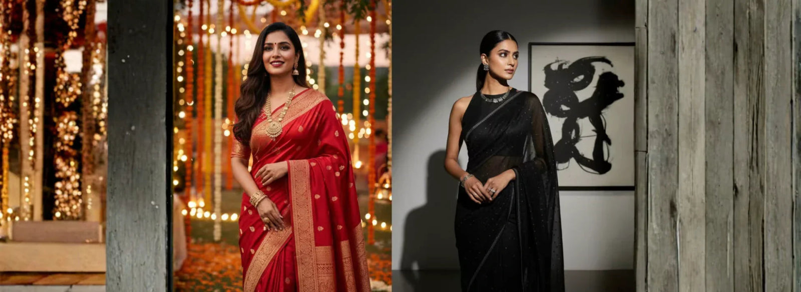 Red vs Black Sarees: Which Color Defines Your Personality Best?