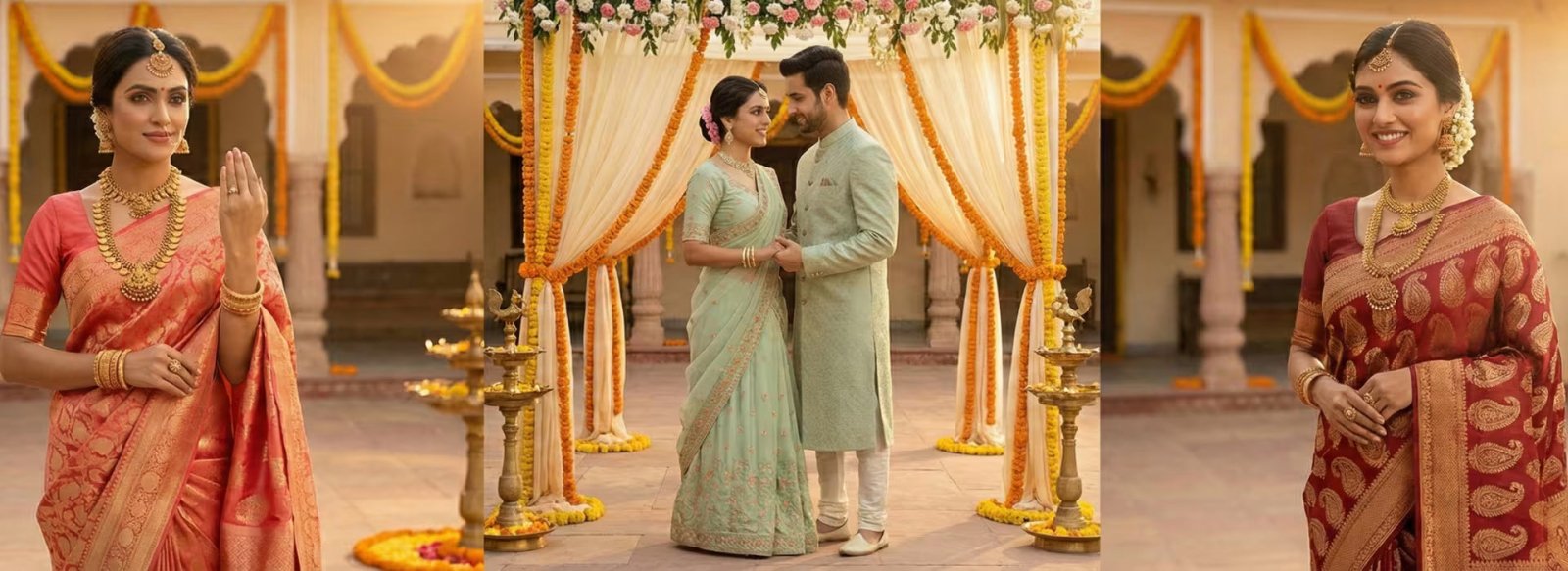 Ring Ceremony Saree for Bride – Best Engagement Saree Ideas, Trends & Styling Guide