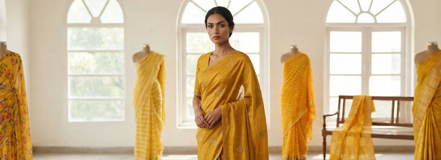 Top 5 Yellow Saree Designs for Women: Get Draped in Elegance