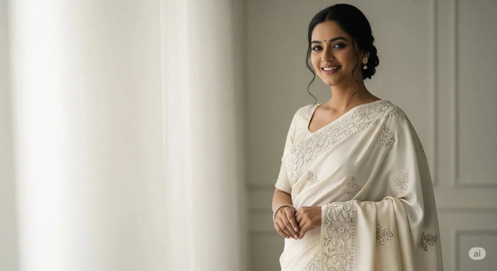 Why Every Woman Needs an Off White Saree in Her Wardrobe