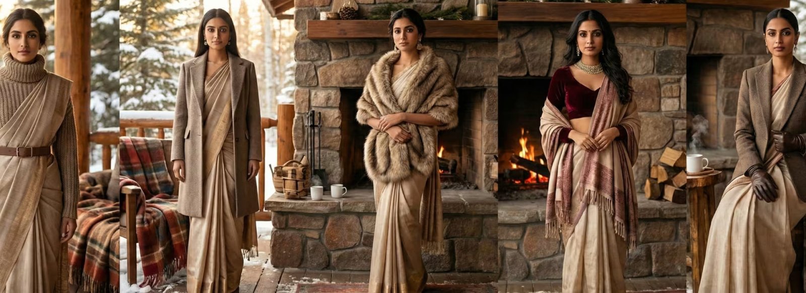 Winter Saree Styling: 5 Chic Ways to Stay Warm and Stylish