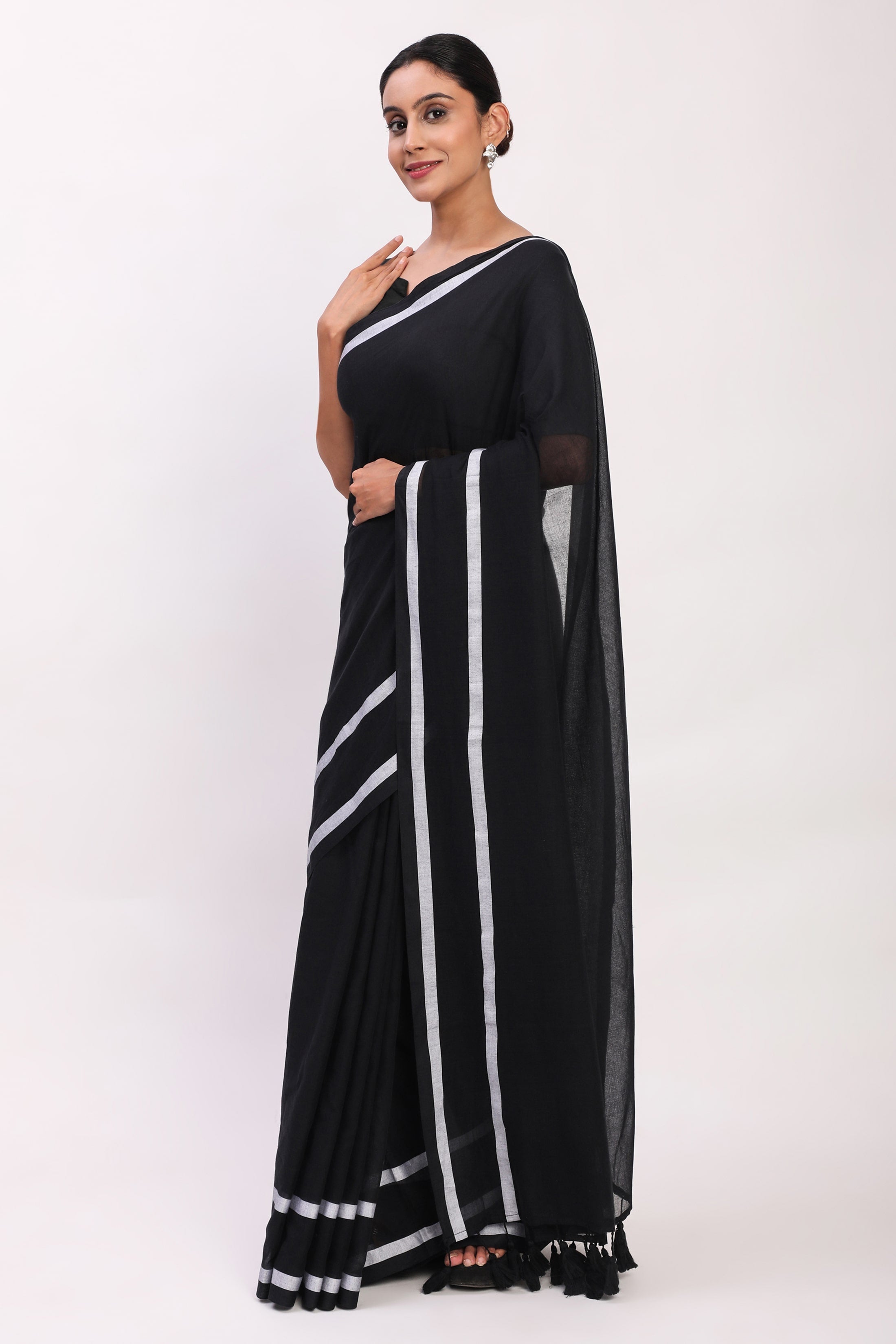 Kaali Reva | Handloom Mul Cotton | Indidha Saree