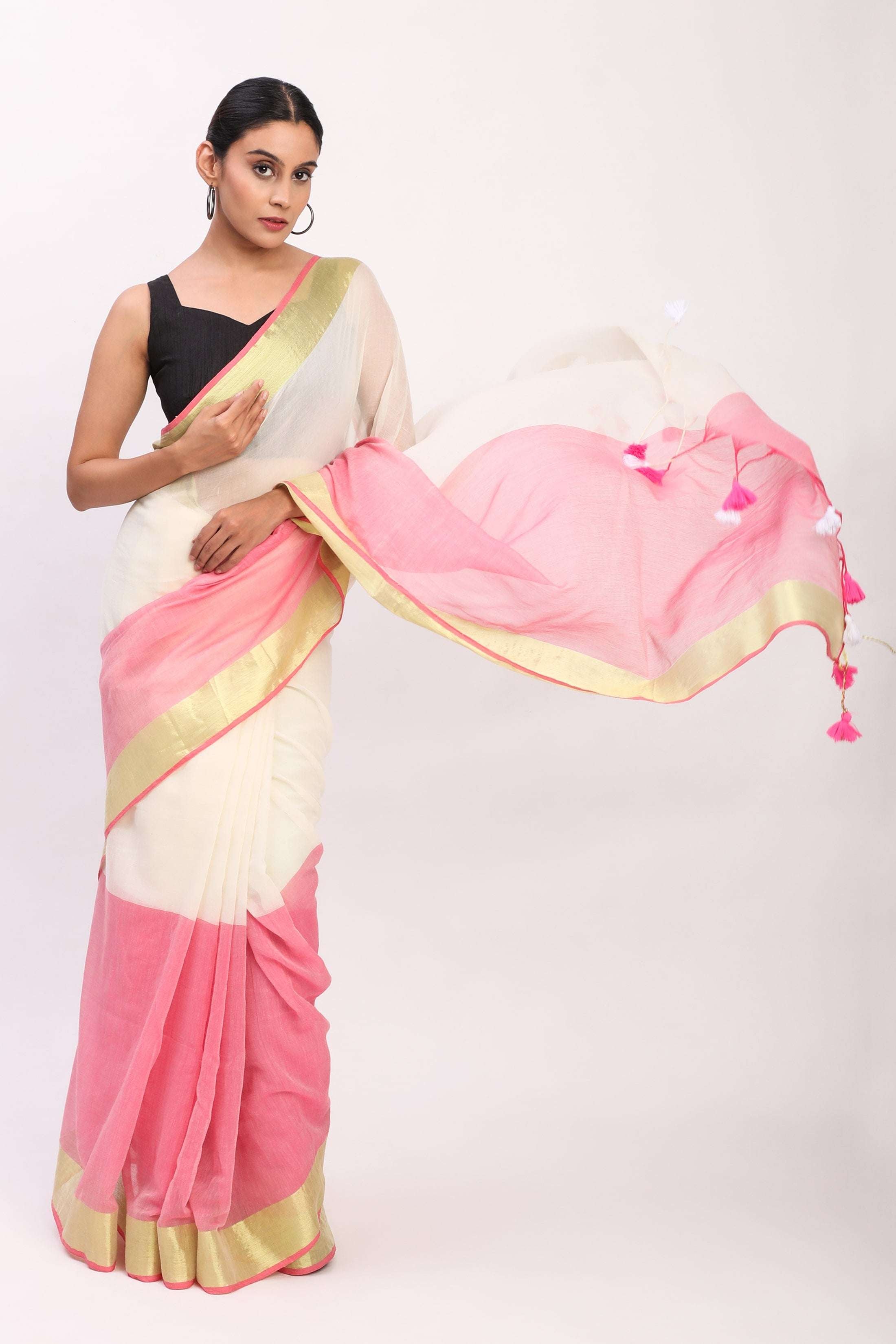 Lightplay | Mul Cotton | Indidha Saree