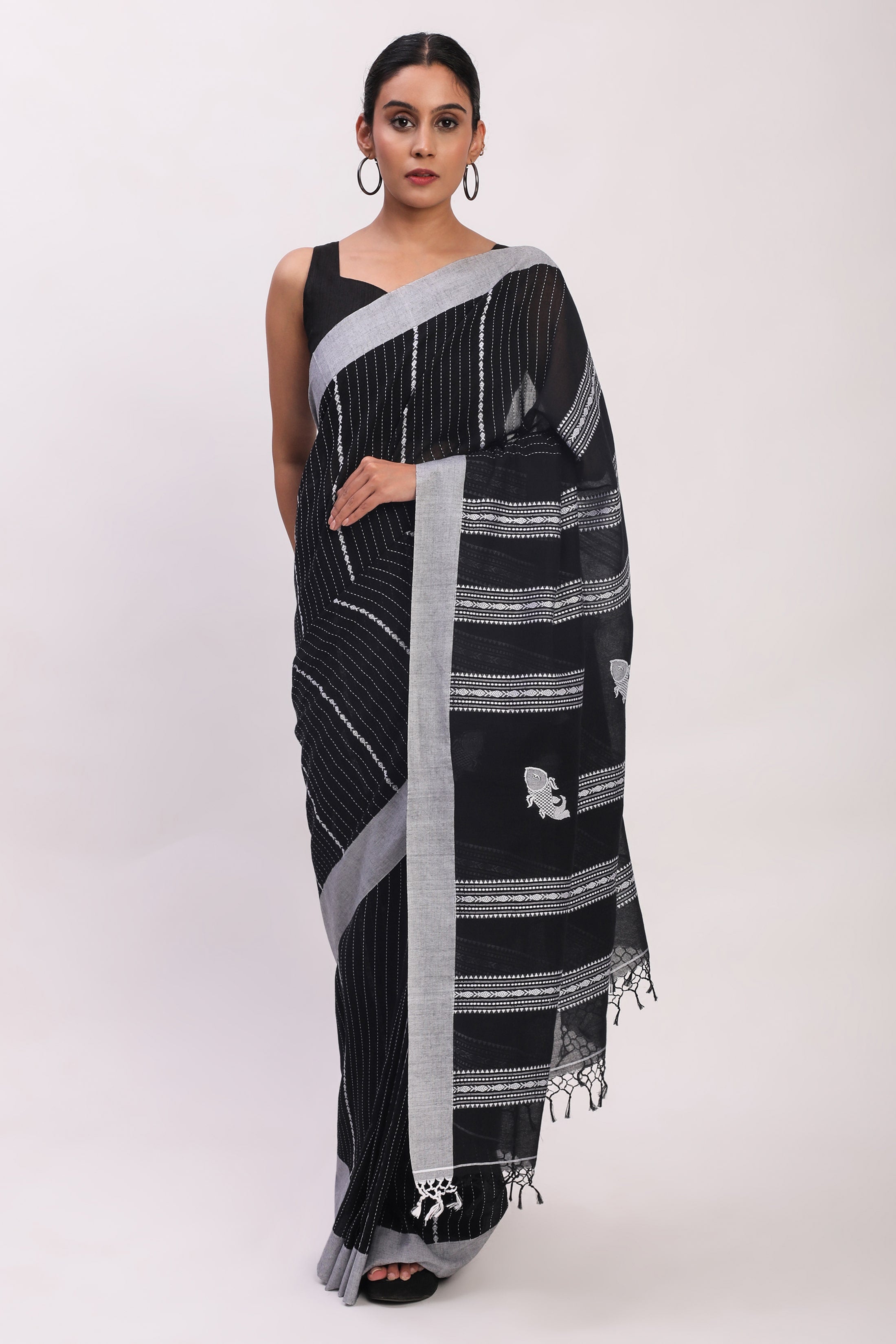 SHYAMAL REKHA | Cotton | Indidha Saree