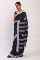 Shyamal Rekha Cotton , a black saree