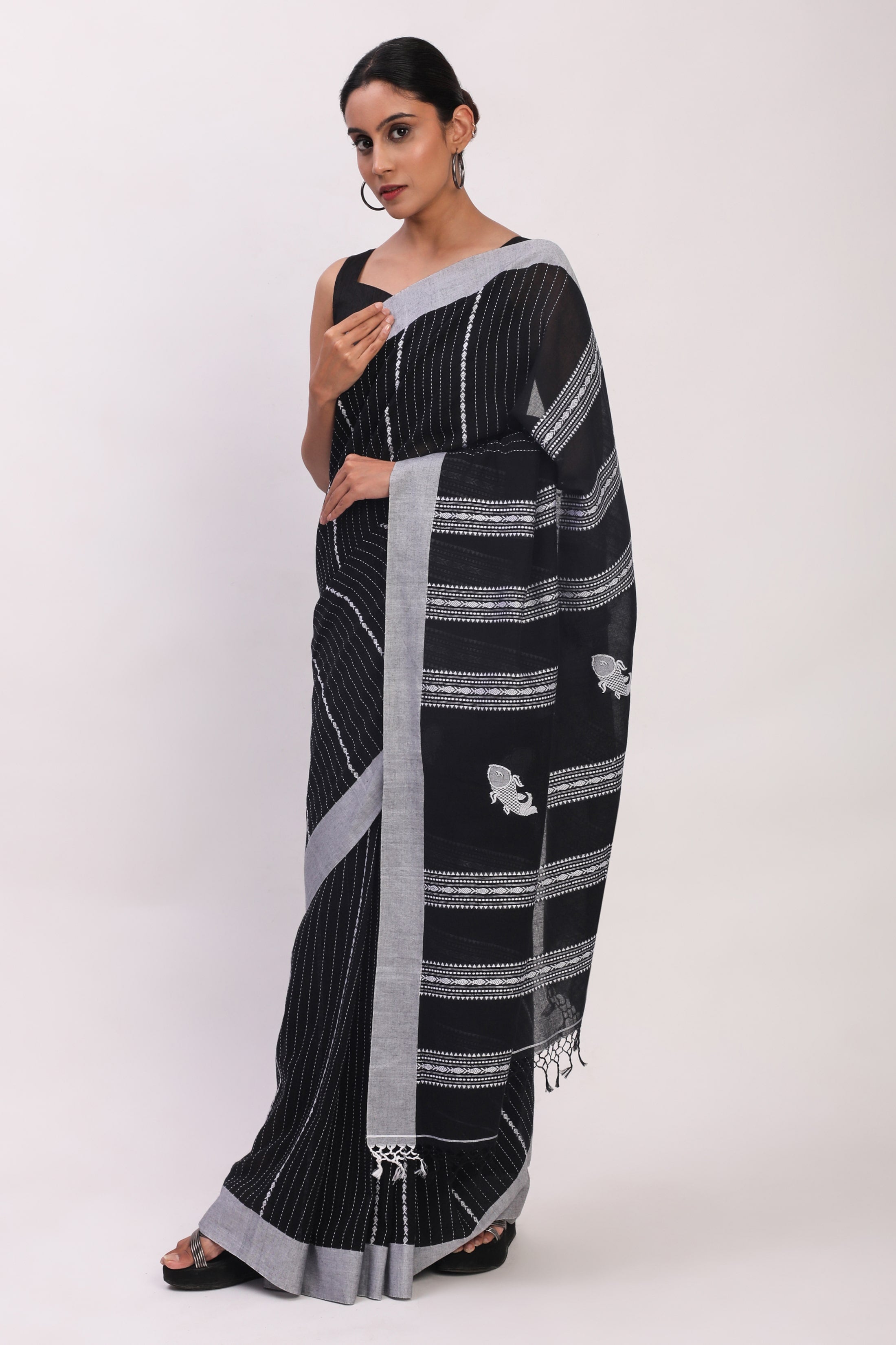 SHYAMAL REKHA | Cotton | Indidha Saree