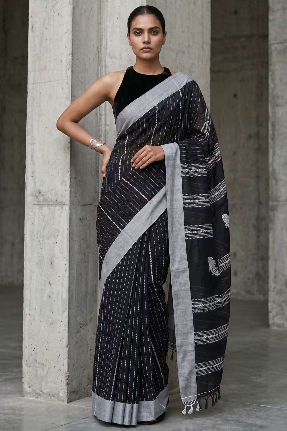 SHYAMAL REKHA | Cotton | Indidha Saree