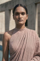 Gypsum Ash | Slub Cotton | Indidha Saree