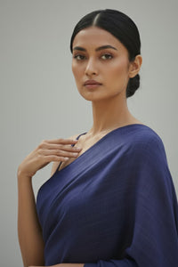 Quiet Navy | Cotton | Indidha Saree