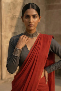 Raktika | Mul Cotton | Indidha Saree