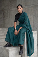 Harbor Slate | Slub Cotton | Indidha Saree