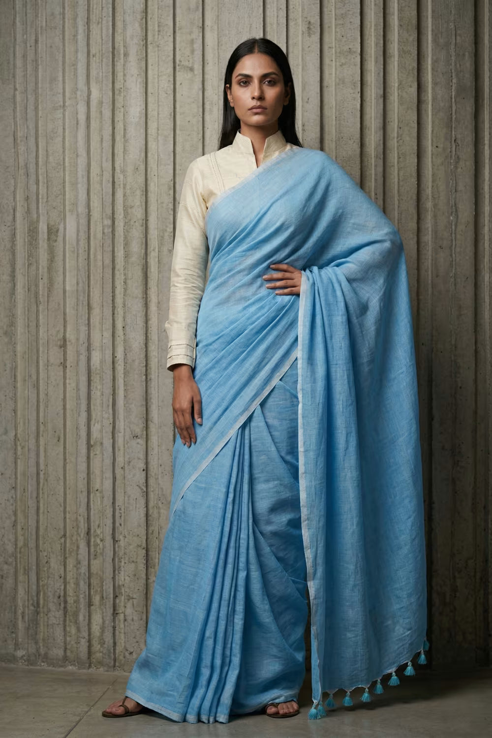 SERENE SAPPHIRE | Cotton | Indidha Saree