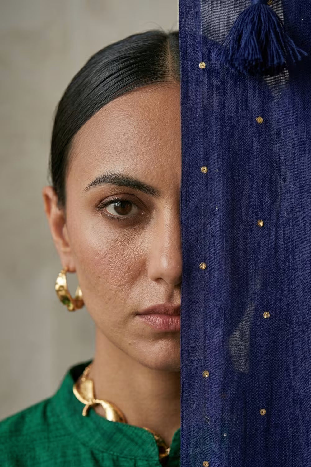 CELESTIAL BLUE | Cotton | Indidha Saree