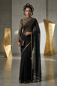SHADOW CHIC | Mul Cotton | Indidha Saree