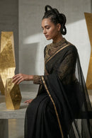 SHADOW CHIC | Mul Cotton | Indidha Saree
