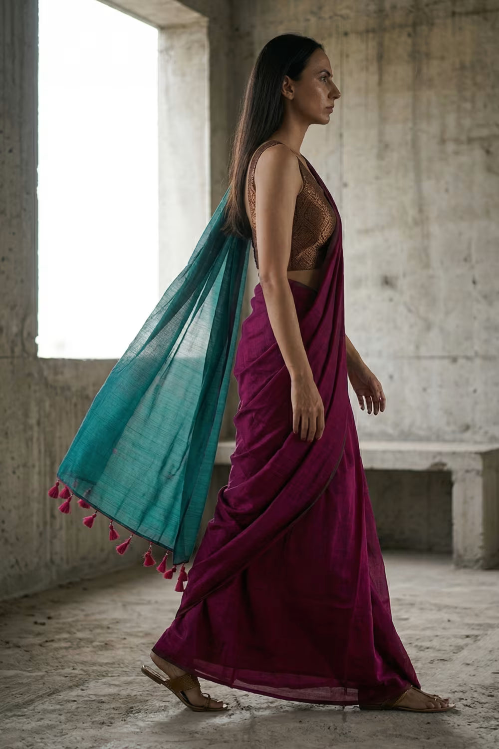 DESERT ROSE | Cotton | Indidha Saree