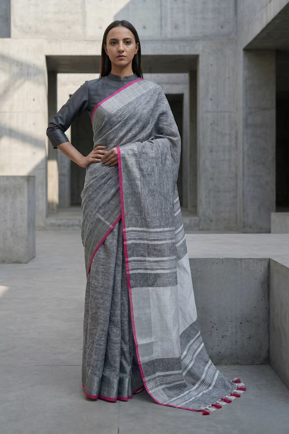 MACAW | Linen by Linen | Indidha Saree
