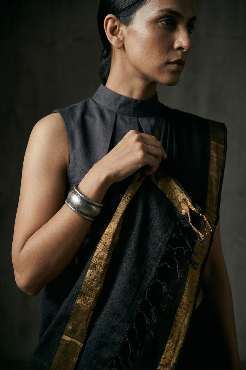 BLACK GOLD | Kota Doria | Indidha Saree