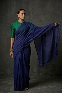 CELESTIAL BLUE | Cotton | Indidha Saree