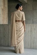 Mortar Ash | Slub Cotton | Indidha Saree